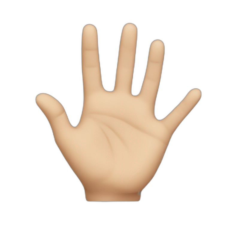 a hand indicating something small emoji