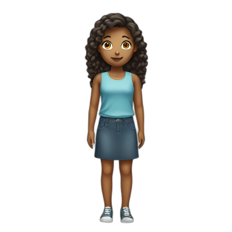 GIRL standing emoji