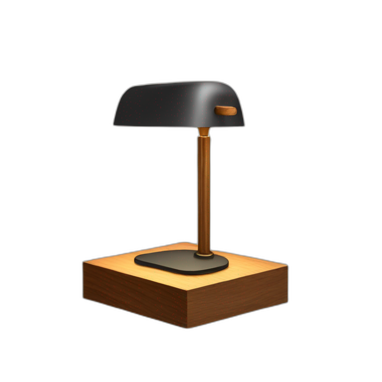desk lamp modern wood emoji