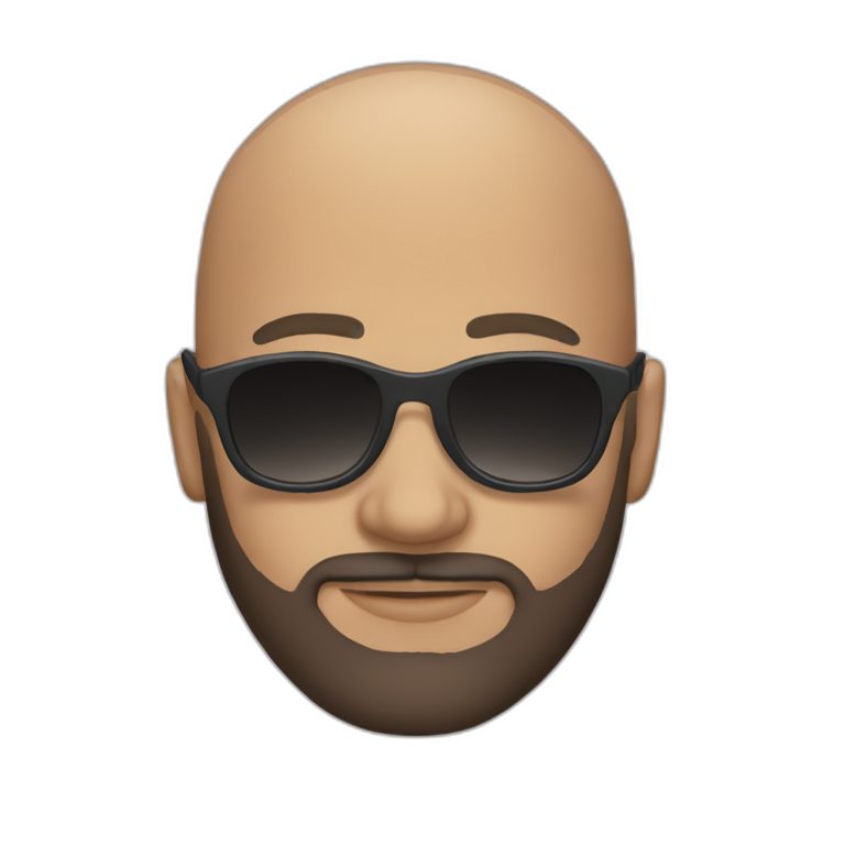 bald-guy-sunglasses-beard emoji