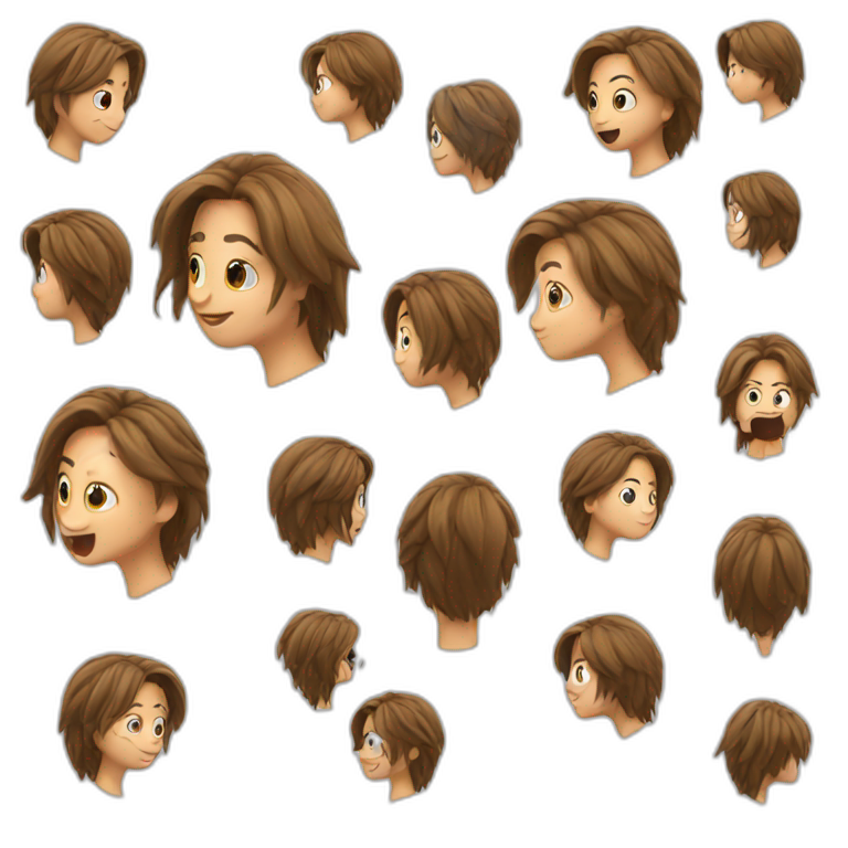 Hair flip emoji