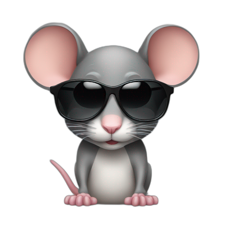 mouse with sunglasses emoji AI Emoji Generator