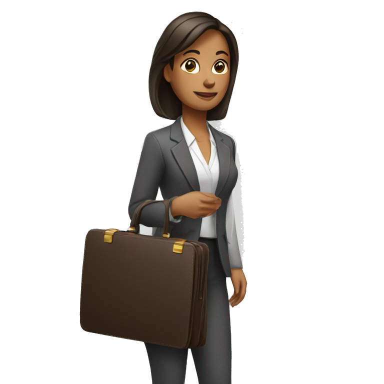 woman holding briefcase emoji