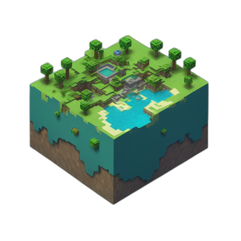 minecraft Island space themed emoji