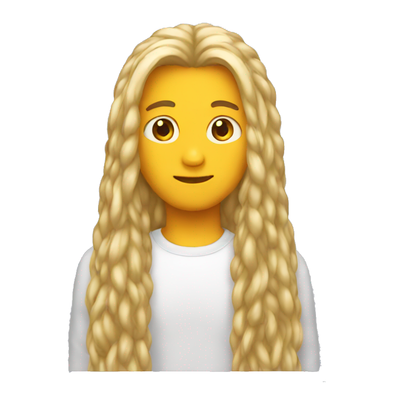 very long hair emoji