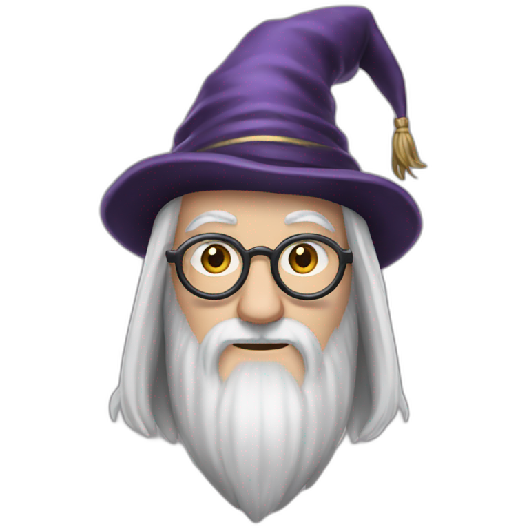 dumbledore from the Harry Potter movies emoji