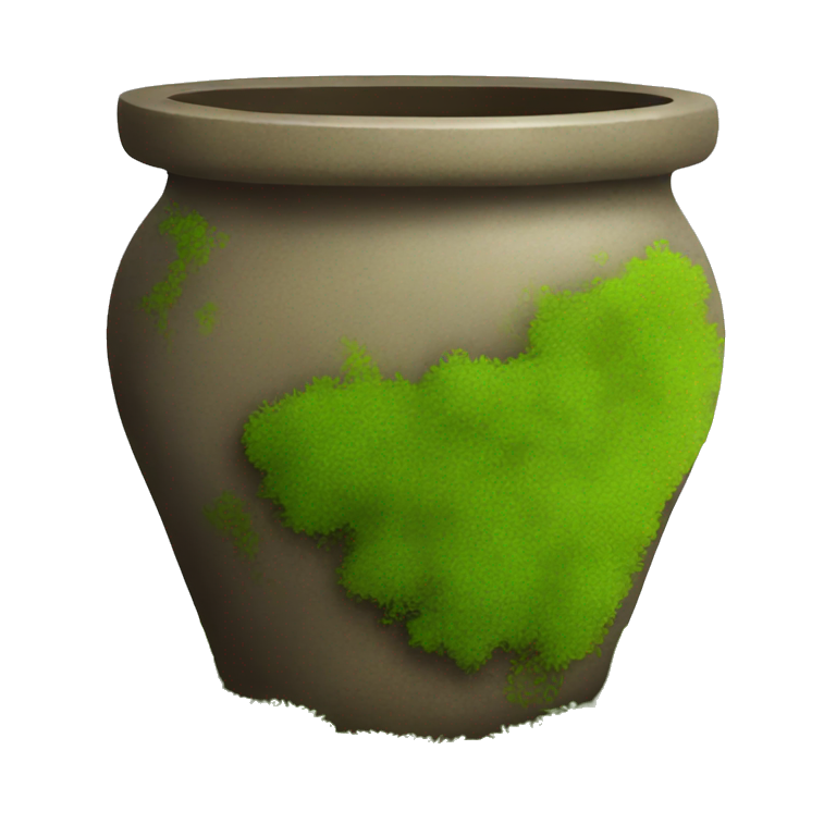 pots with moss emoji