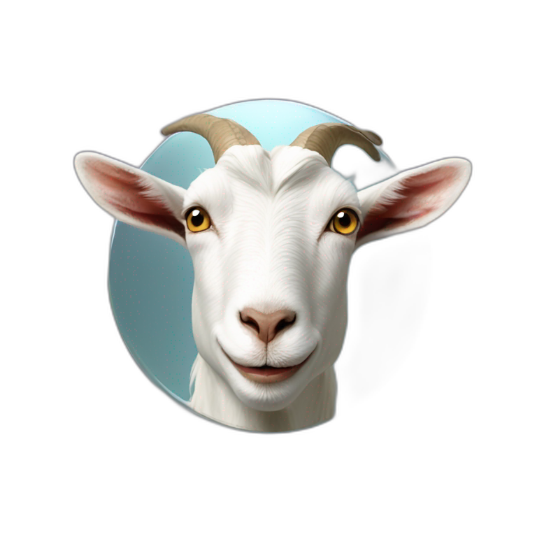 Cemale goat in the mirror emoji