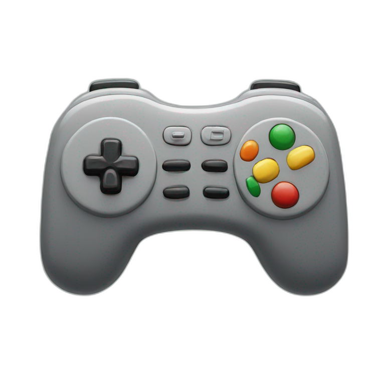 Retro gaming controller emoji