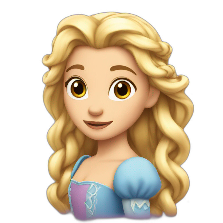 Princesse raiponce emoji