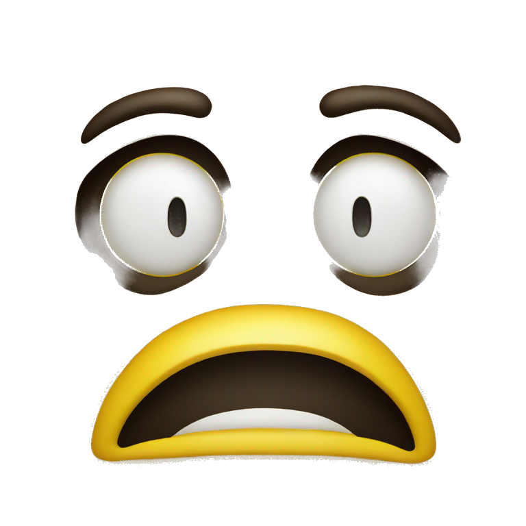 Yellow Crying face with hands covering mouth emoji