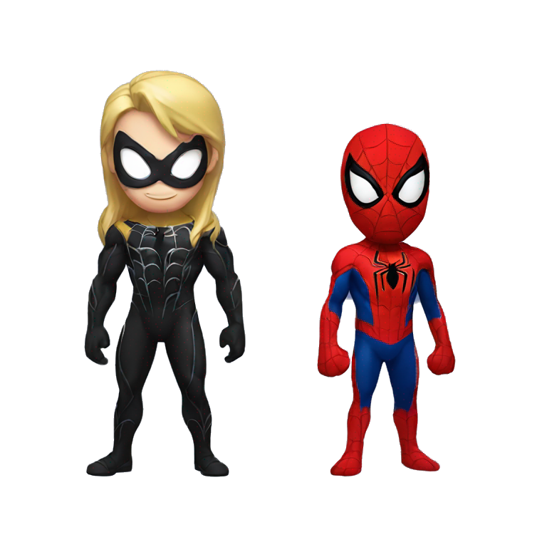 Spider-man and venom emoji