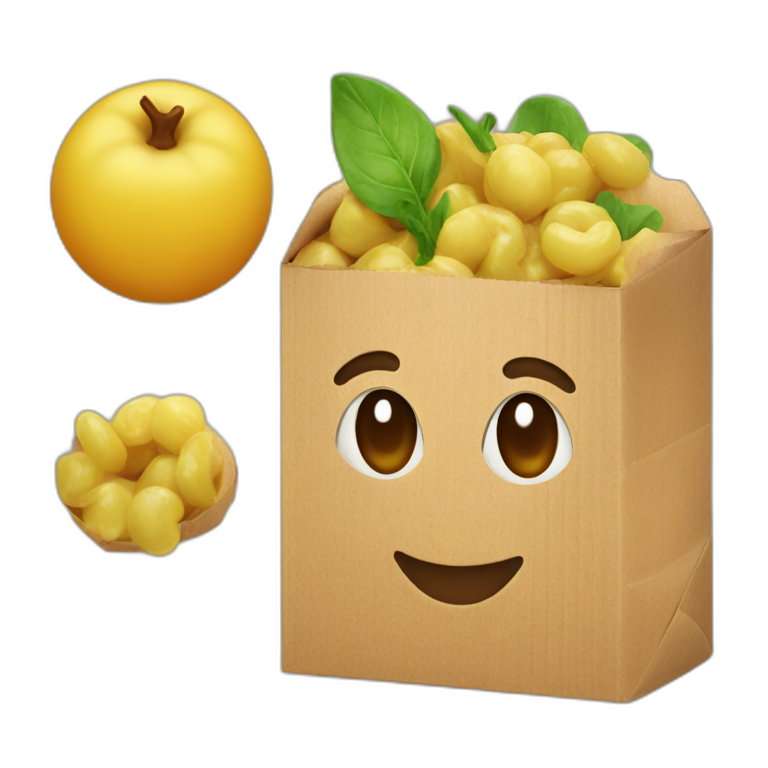 edible cardboard emoji