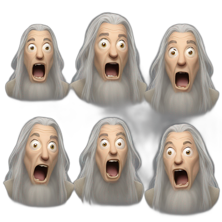 gandalf scream emoji
