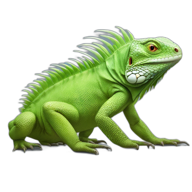 ultra realistic iguanas emoji