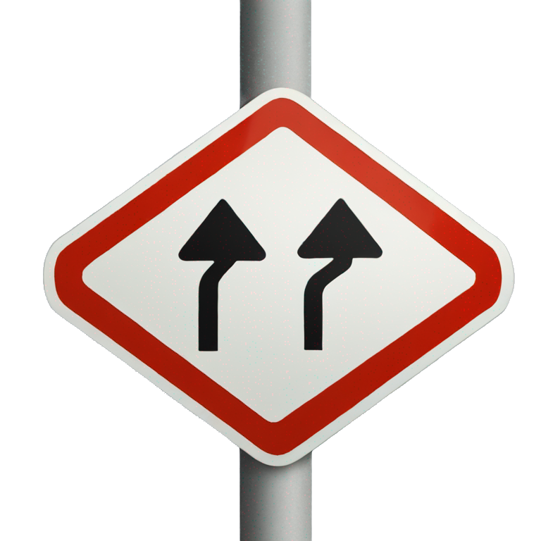 Wrong way road sign  emoji