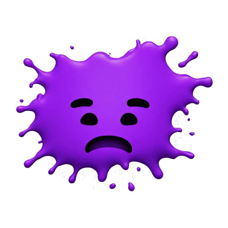 purple paint splashed across screen emoji