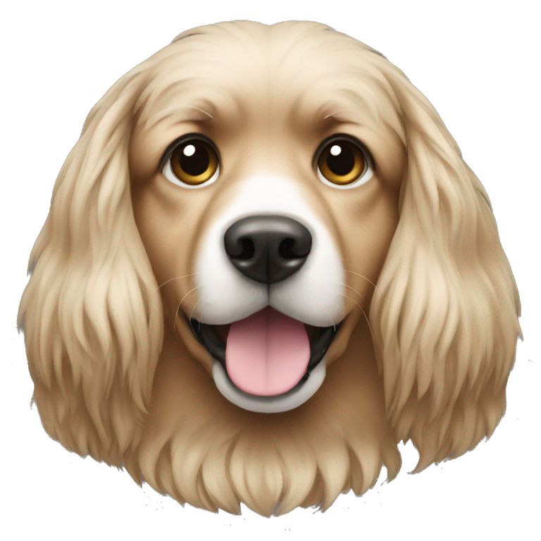 dog long hair emoji