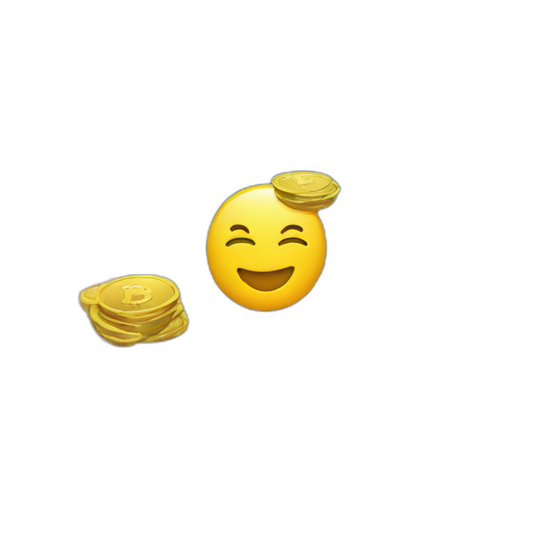 money icons in a pool emoji