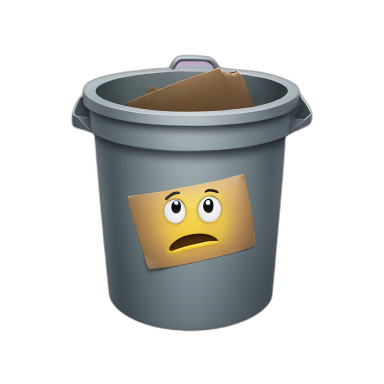 trash bin icon emoji