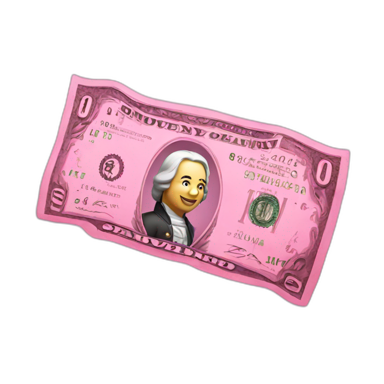 pink money emoji