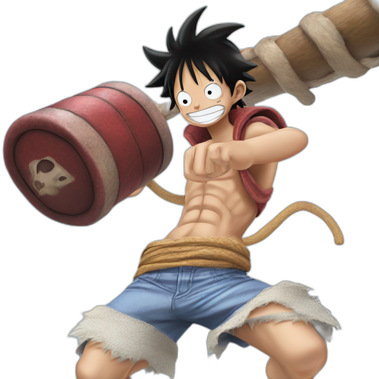 mighty Monkey D. Luffy emoji