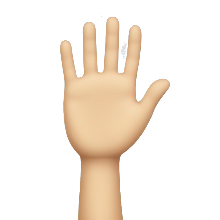 giving hand emoji