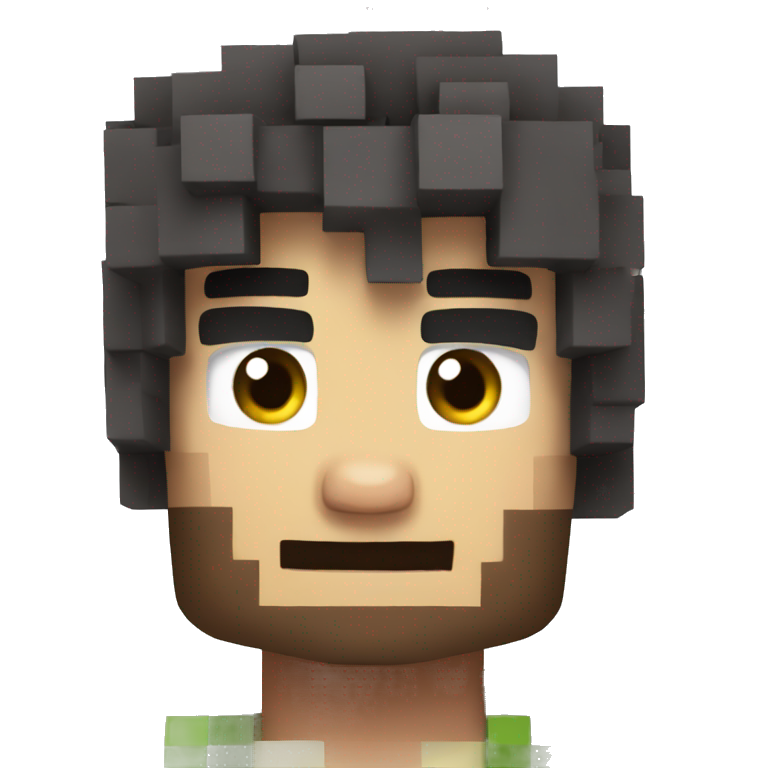 Crazy Minecraft guy emoji