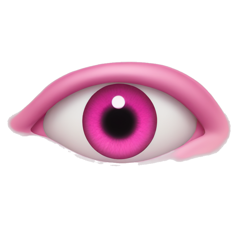 pink eyes emoji