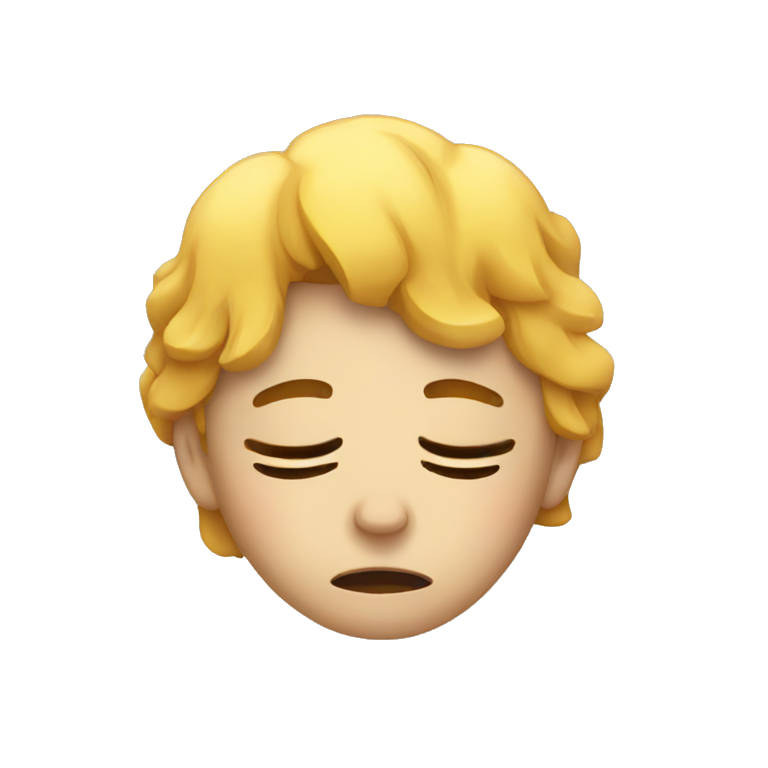 Exhausted emoji
