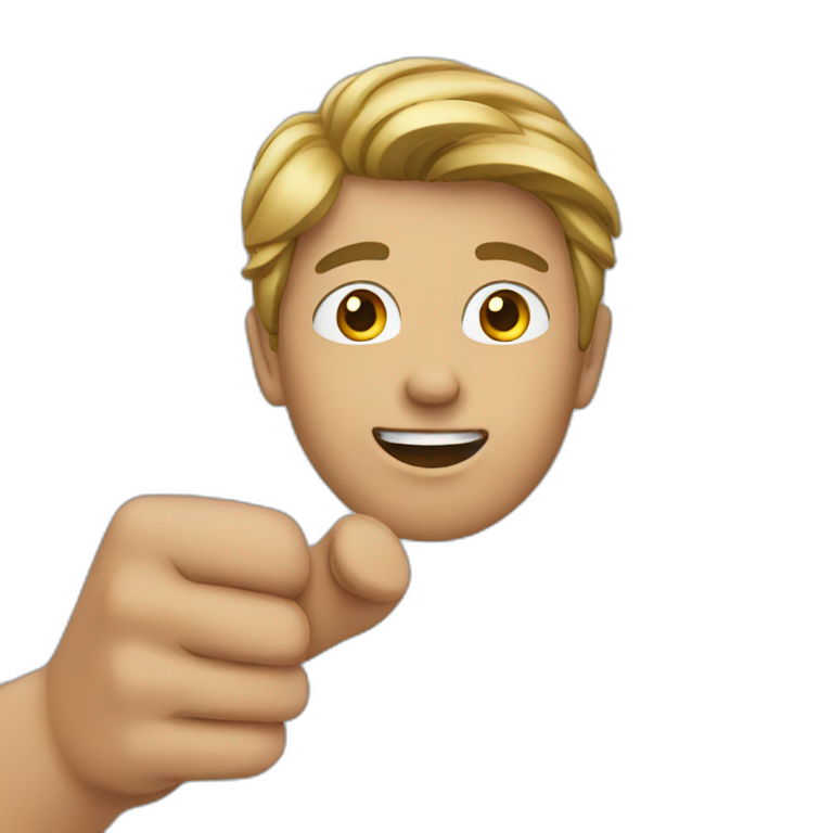 person pointing at himself emoji
