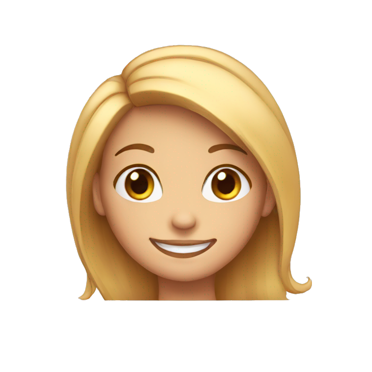 smiling girl emoji
