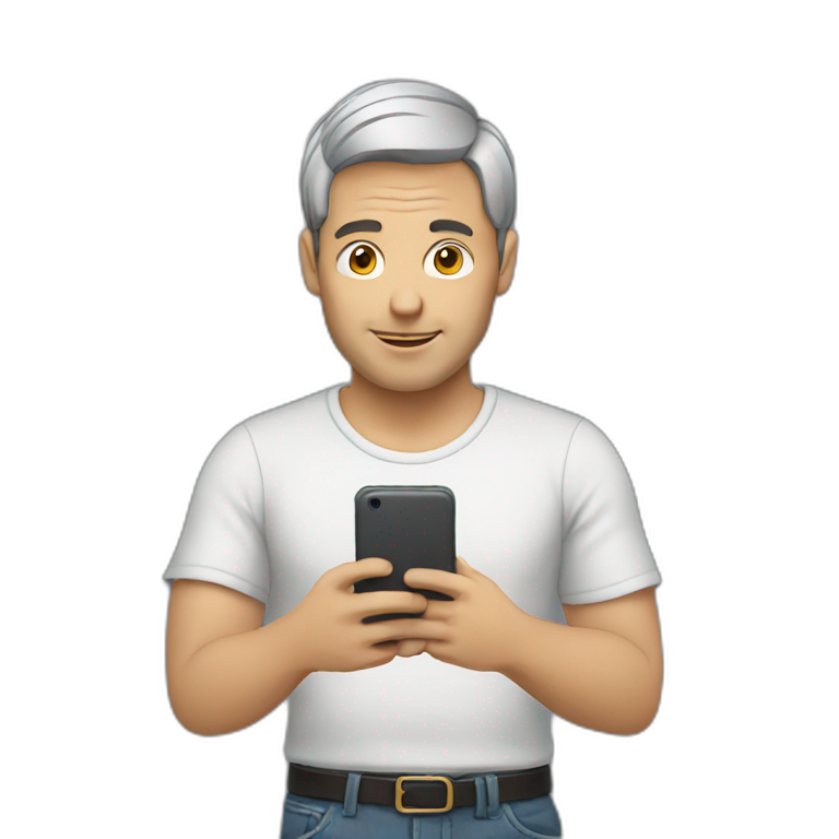 Man using mobile  emoji