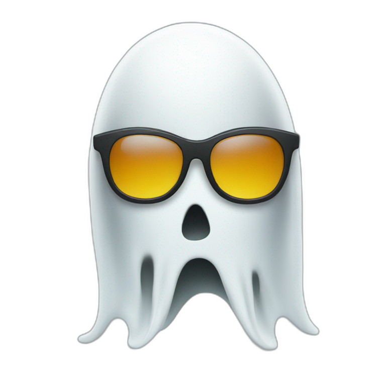 Ghost wearing sunglasses emoji