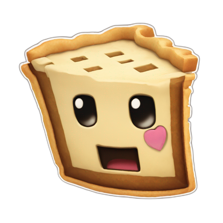 minecraft style pie emoji