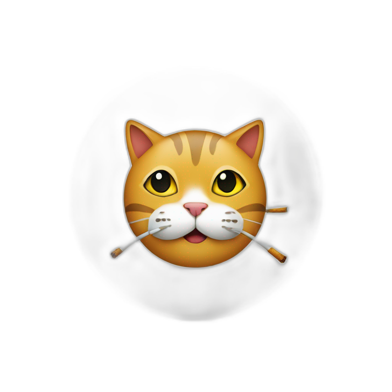 A  cat inside no smoking cercle emoji