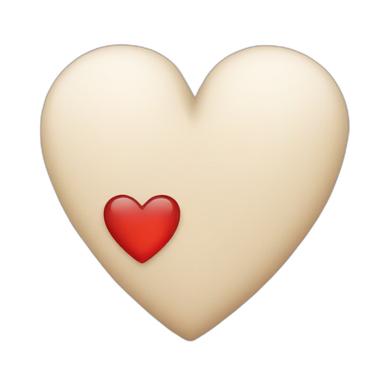 Inside heart  letter a emoji