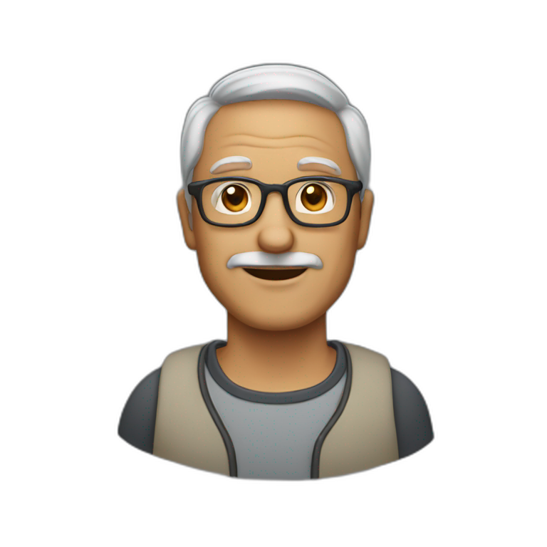 50-year-old-man-with-glasses emoji