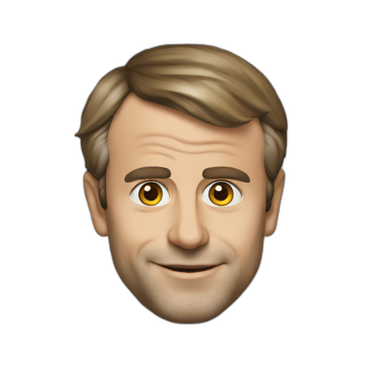 Emanuel Macron en slip emoji