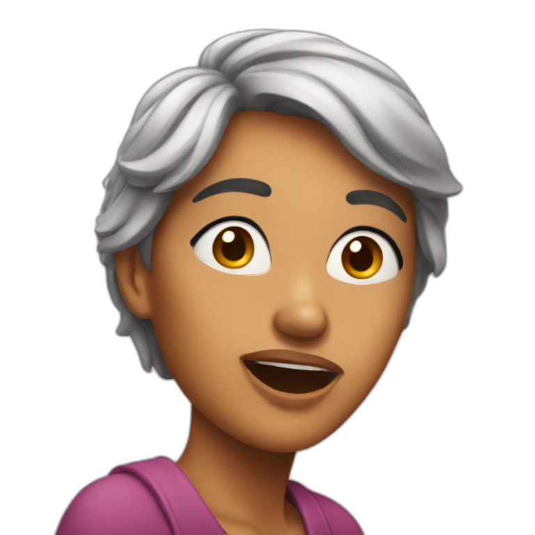 suprised woman emoji