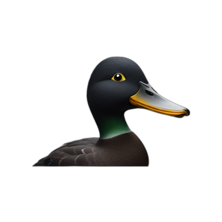 Black duck emoji