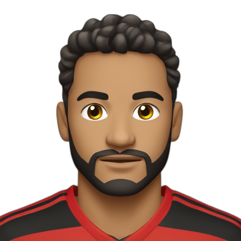 Símbolo do time do Flamengo emoji