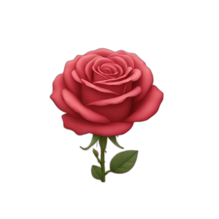 Slip rose emoji