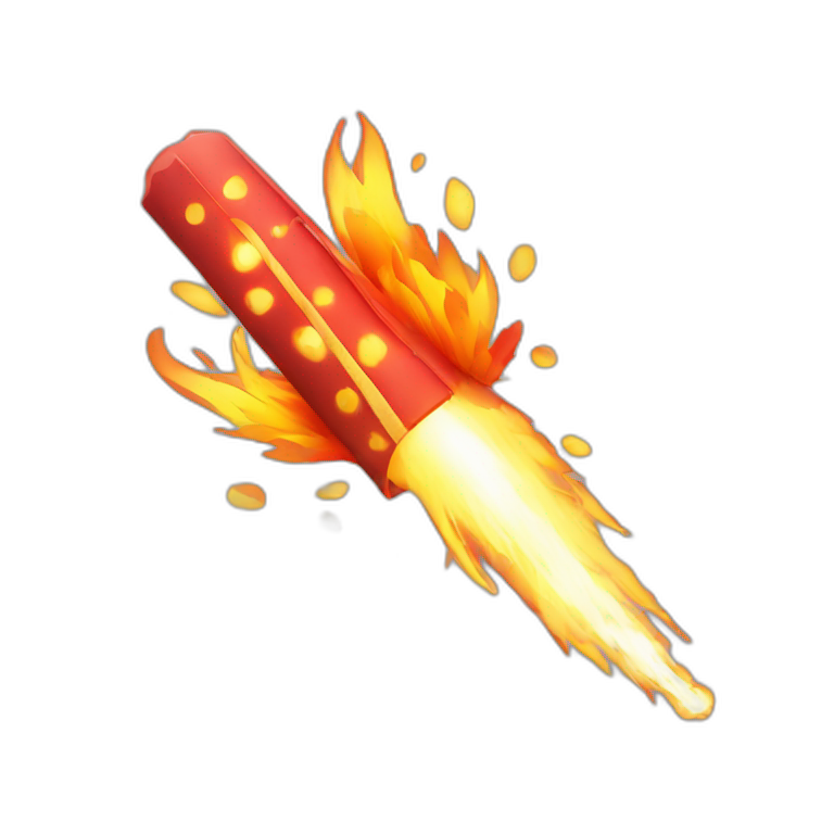 FLYING FIRE CRACKERS emoji