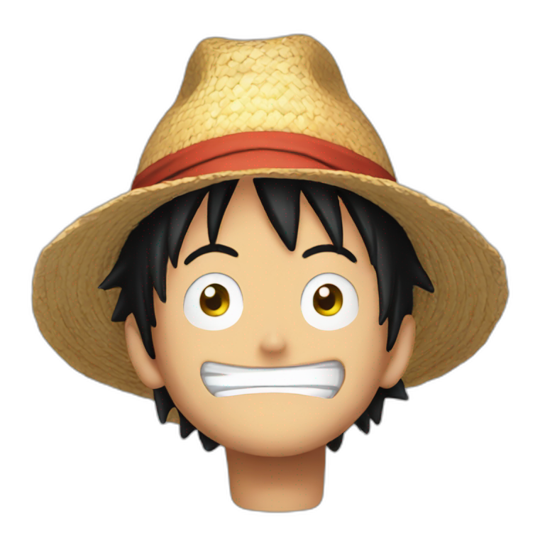 Luffy en train de fumer emoji