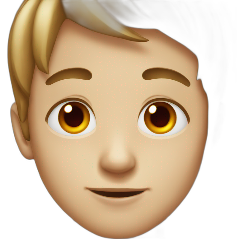 Boy with red eyes emoji