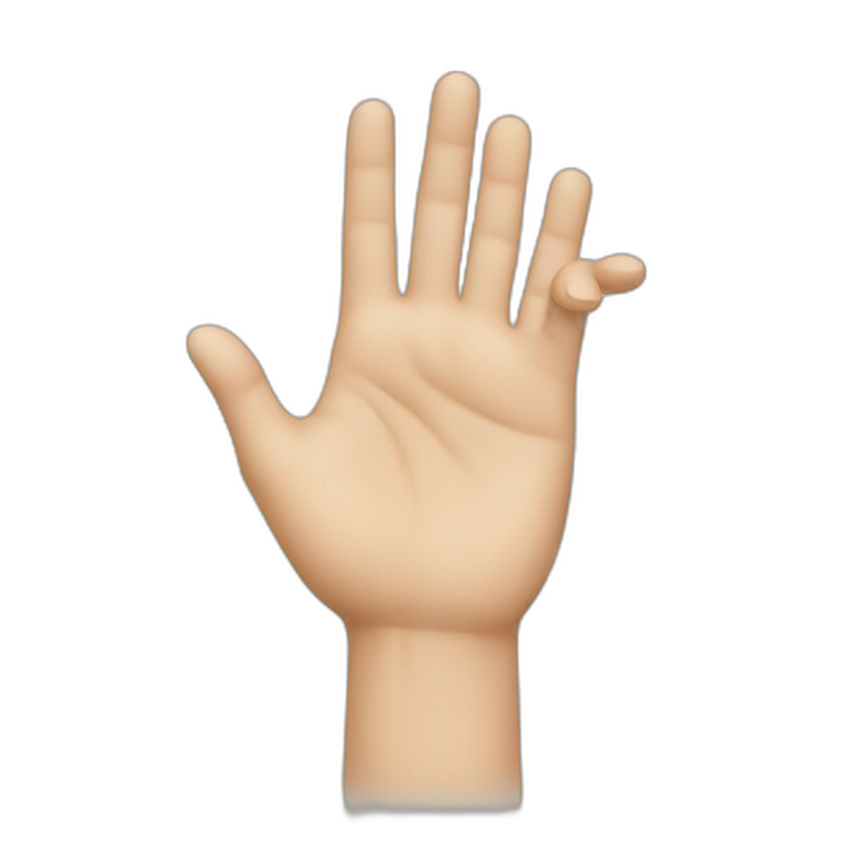 hand patting head emoji