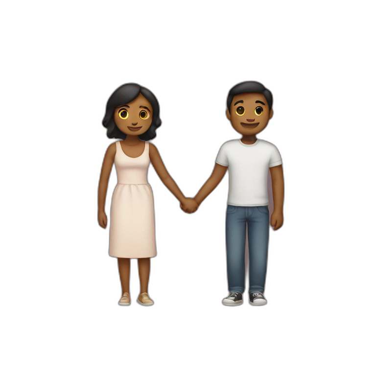 Lovers holding hands emoji