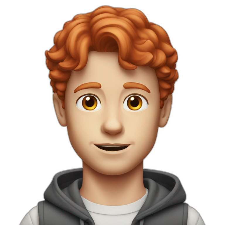 young ron howard with red hair emoji