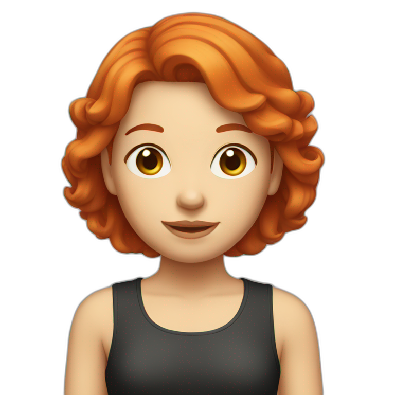 red-haired girl emoji